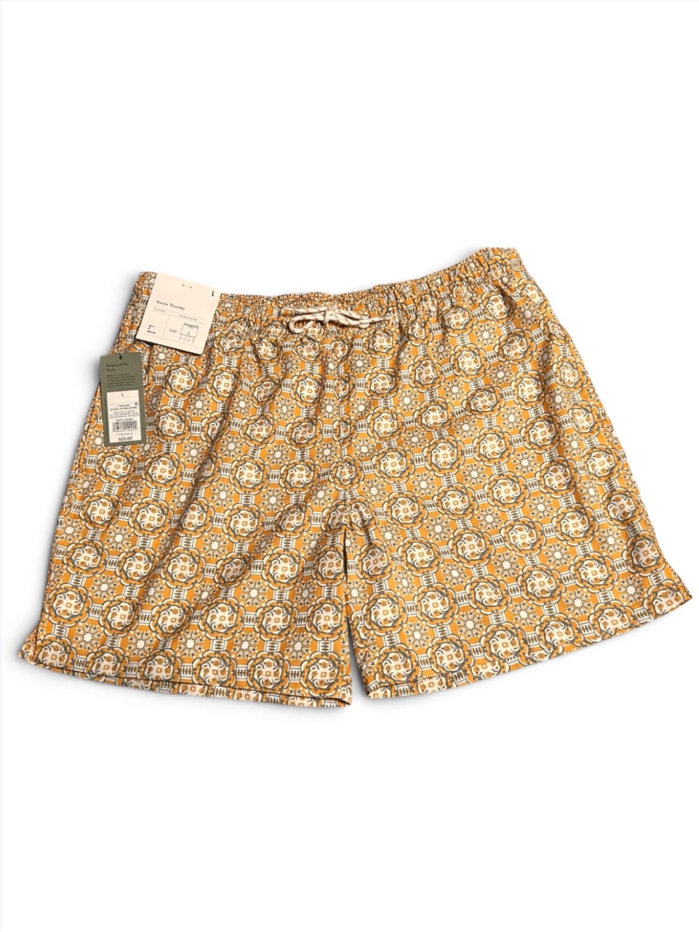 Goodfellow & Co Gold Medallion 7” Swim Trunks Men’s Large NWT